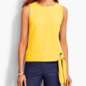 Talbots Yellow Blouse with side Tie- 4P